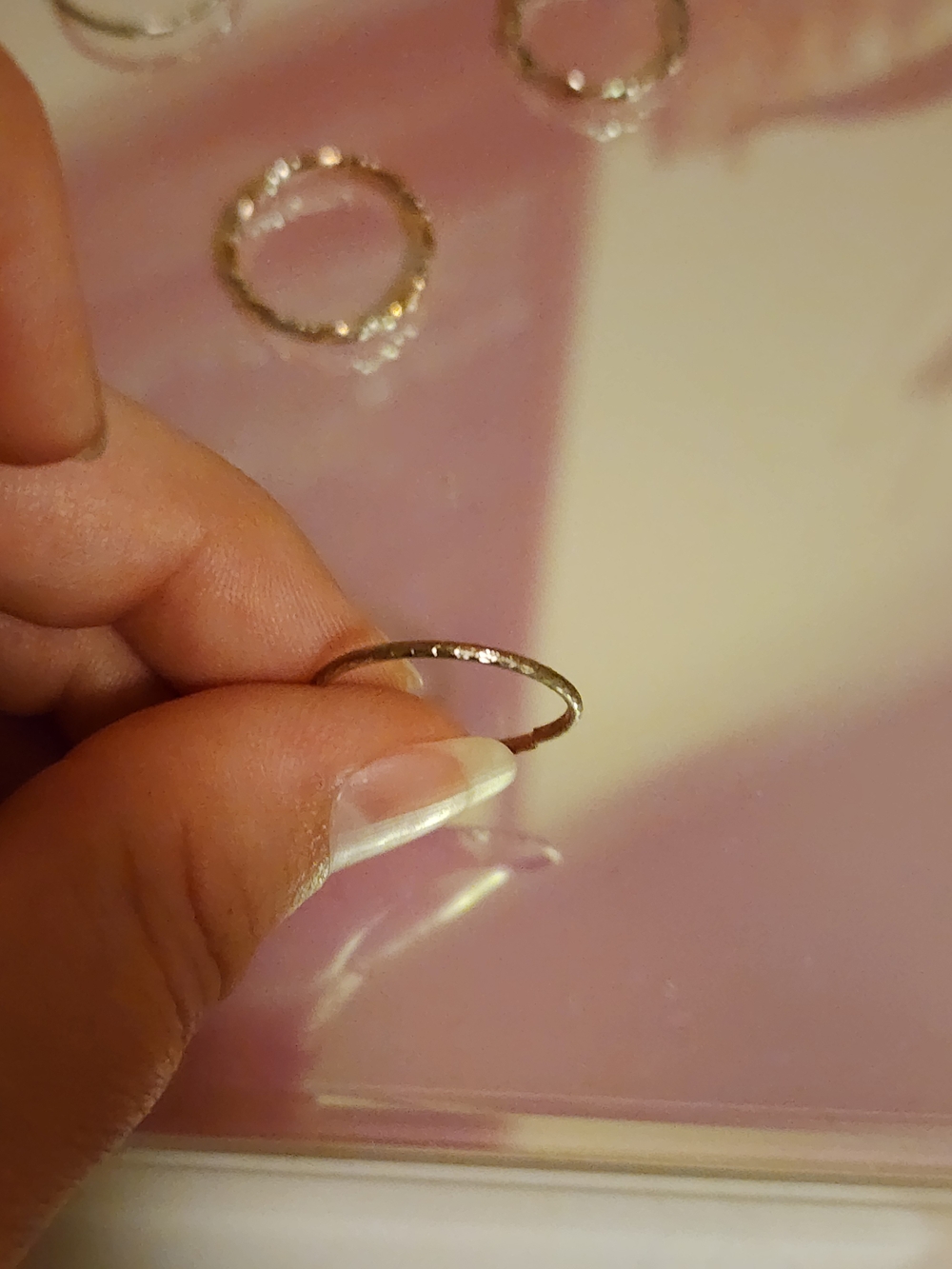 Delicate Stacking Rings Set - 6 Piece - Picture 4 of 7